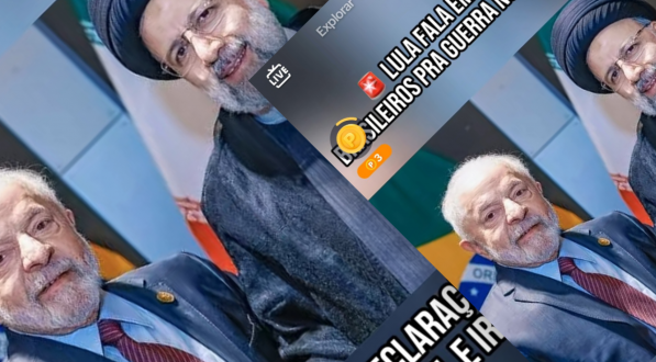 Lula não fez declarações públicas sobre apoiar o Irã na guerra, como sugere vídeo feito com IA