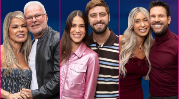 Cris e Kadu, Nat e Eike e Talira e Pessina estão na nona DR do Power Couple Brasil