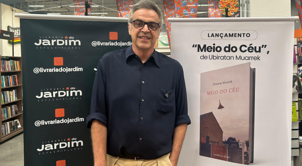 Ubiratan Muarrek lança "Meio do Céu" com debate na Livraria do Jardim nesta segunda (30)