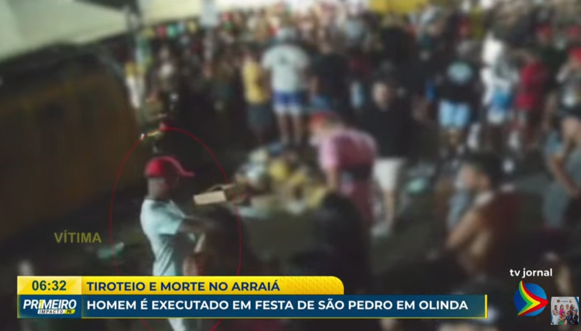 Homem é morto a tiros durante festa de São Pedro