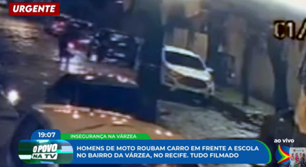 Imagem de assalto no bairro da Várzea