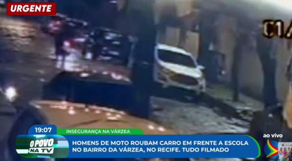 Imagem de assalto no bairro da Várzea