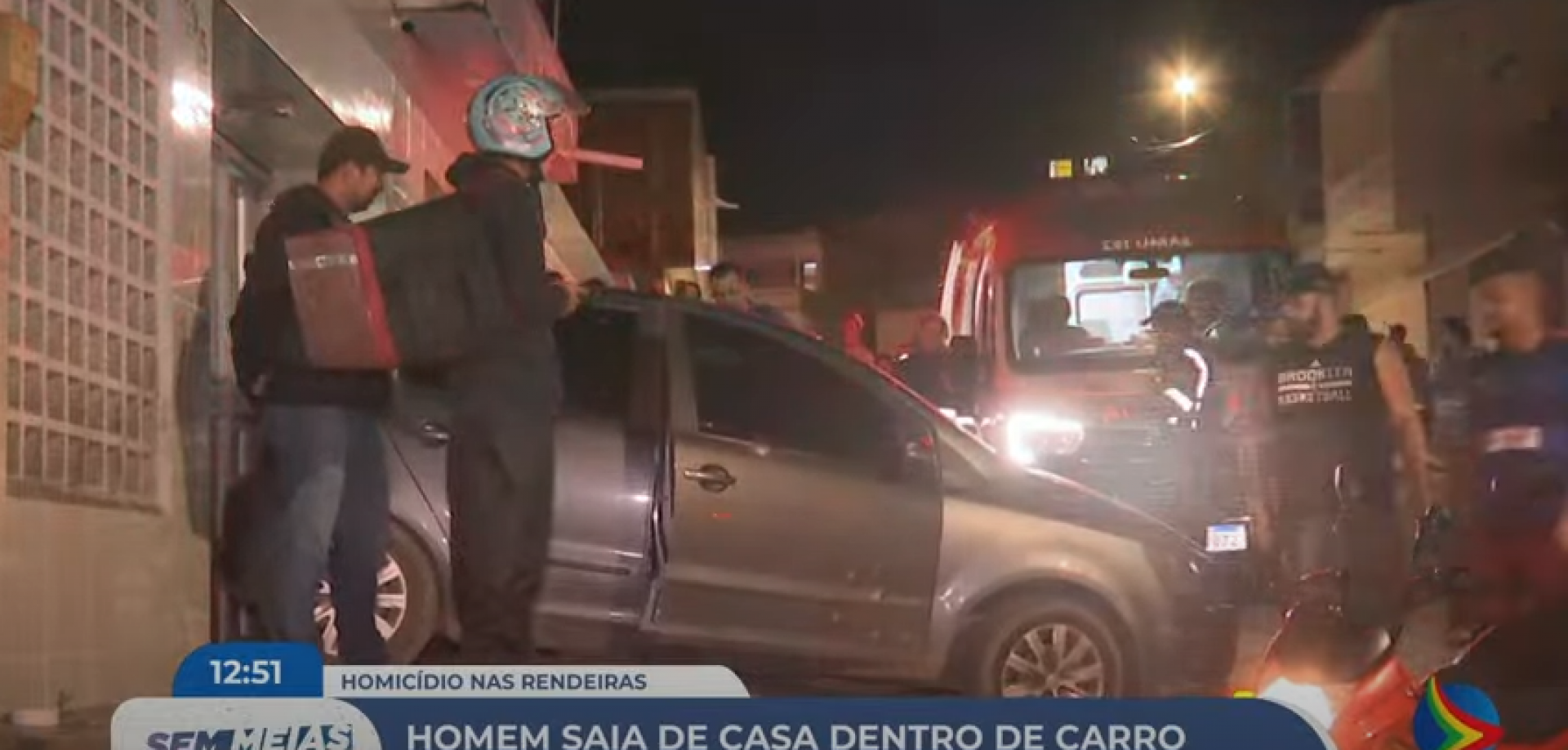 Imagem de carro de homem que foi assassinado no bairro das Rendeiras, em Caruaru