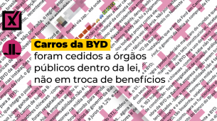 Carros não foram um presente, como sugere a postagem no X investigada