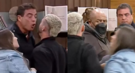 Imagem da briga entre Dhomini e Radamés!