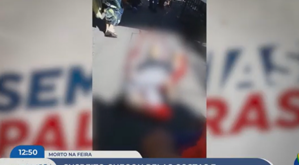 Imagem embaçada de vítima de homicídio na Feira do Salgado, Caruaru