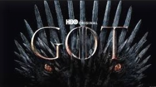 Imagem ilustra logotipo da série Game of Thrones 