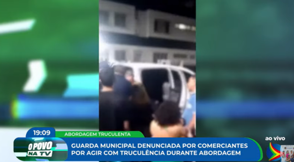 Imagem de vídeo sobre agressão contra comerciante no Cabo de Santo Agostinho
