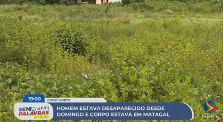 Imagem de matagal onde corpo de idoso foi encontrado em Cupira