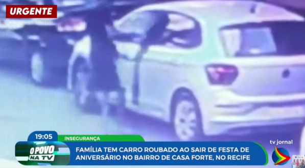Imagem de assalto no bairro de Casa forte