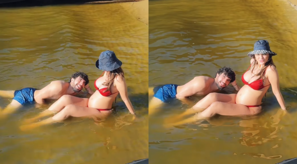 Imagem da influenciadora Rafa Kalimann e Nattan!