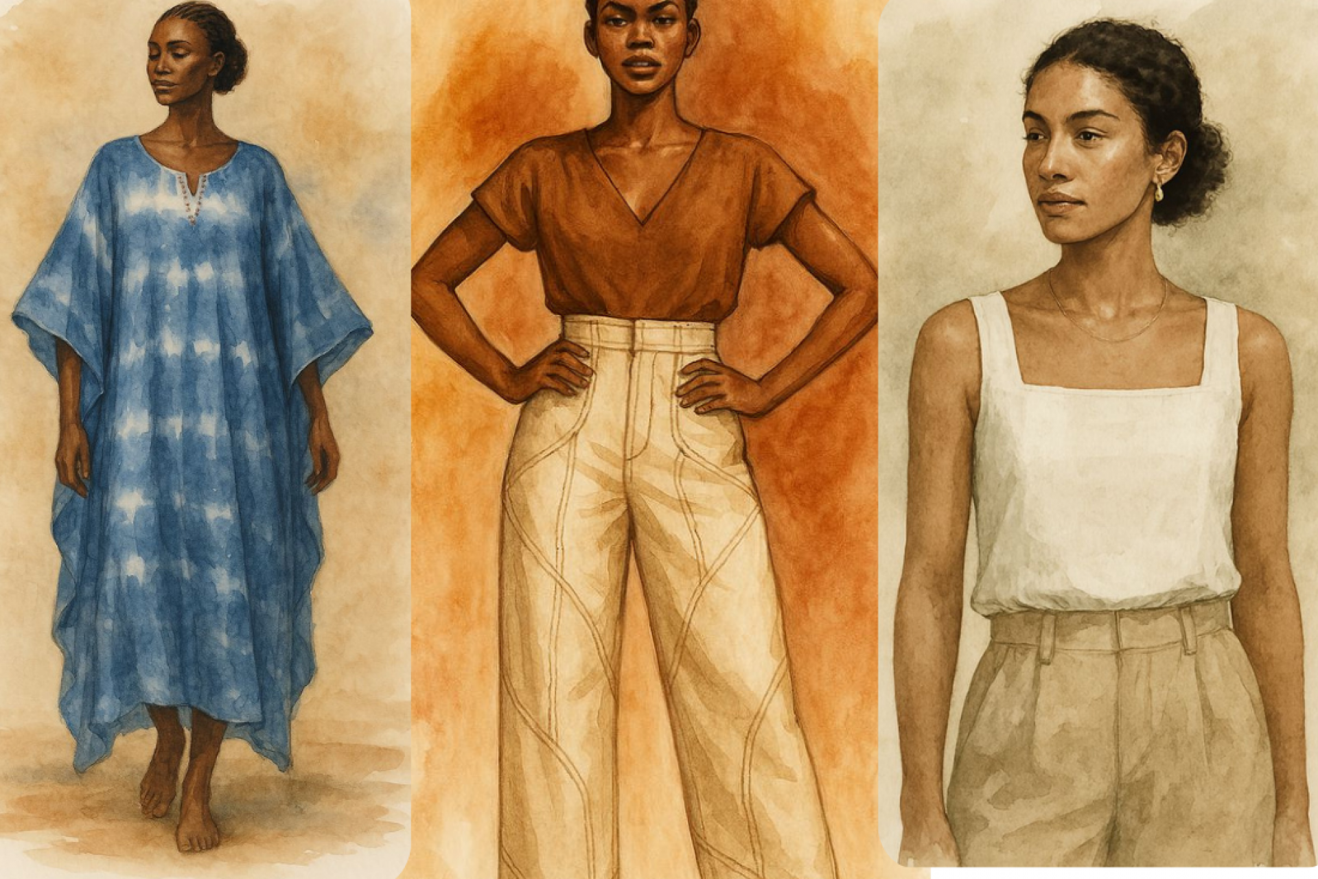 Coleção de moda afro une costura manual e inteligência artificial no Recife