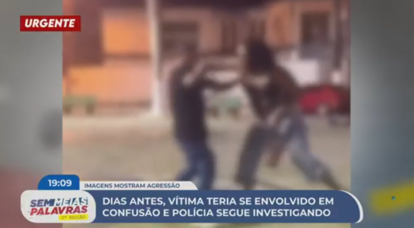 Imagem de briga entre mulher trans, que foi assassinada em Água Preta, e um homem, dias antes do crime