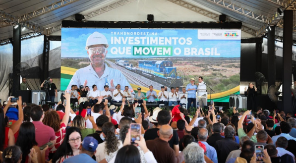 Trecho da Transnordestina financiado pelo Banco do Nordeste chega a 75% de conclusão