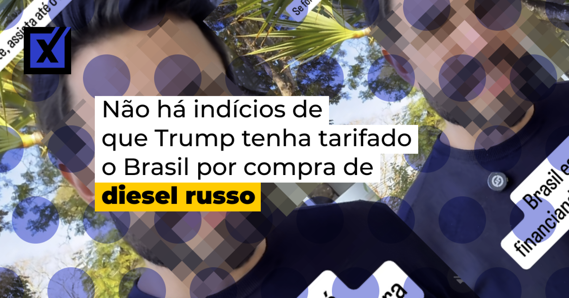 Não há indícios de que Trump tenha tarifado o Brasil por compra de diesel russo