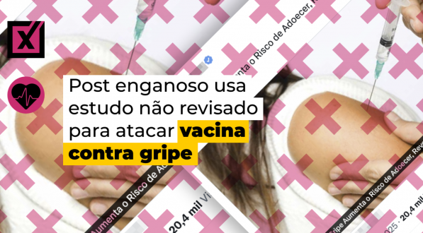 Plataforma na qual estudo está hospedado alerta que ele não deve servir de base para decisões clínicas