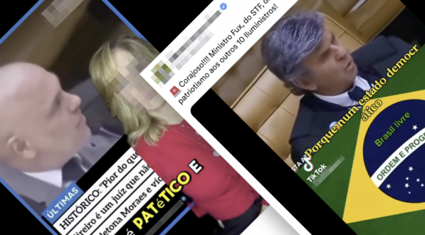 Postagem inventa embate entre ministros do STF tirando falas de contexto