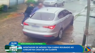 Imagem de assalto flagrado por cÃ¢meras de seguranÃ§a em Jardim paulista Baixo
