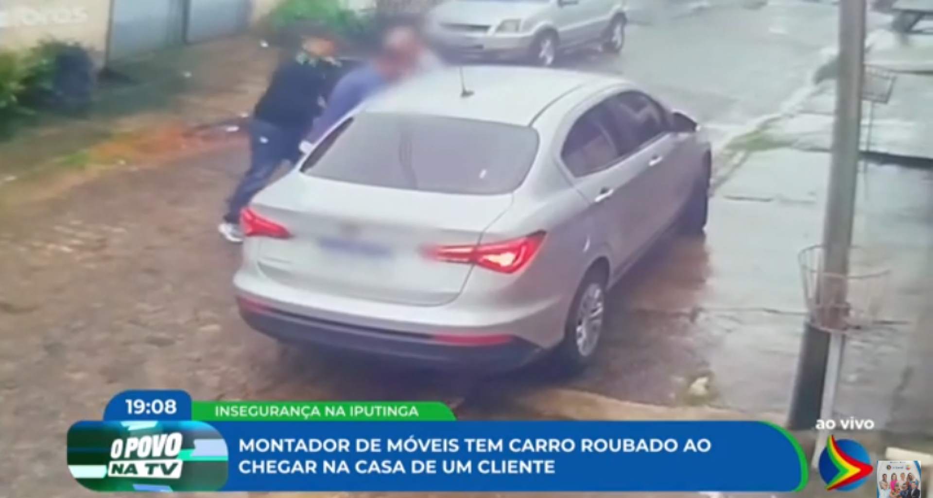 Motorista por aplicativo é assaltado e tem carro roubado em Jardim Paulista Baixo; câmeras de segurança filmara a ação