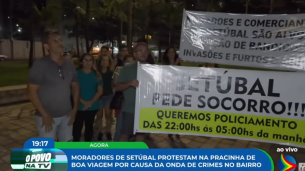 Imagem de protesto na Pracinha de Boa Viagem