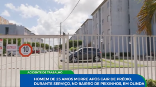 Imagem de condomínio em Peixinhos onde trabalhador terceirizado caiu durante reparos no telhado