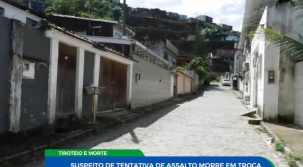 Imagem de rua onde ocorreu tentativa de assalto contra familiar de policiais penais, no Córrego do Jenipapo
