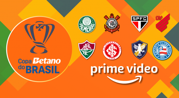 Prime Video transmite quatro jogos da Copa do Brasil nesta quarta (06/08)