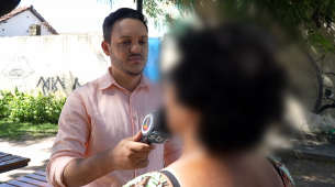 Moradora anÃŽnima em entrevista para Tv Jornal