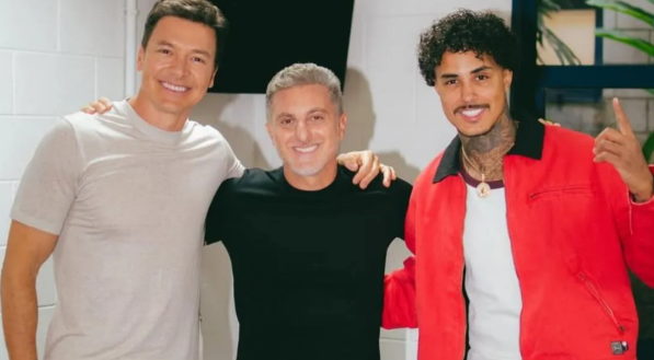 Imagem de Rodrigo Faro, Luciano Huck e MC Livinho