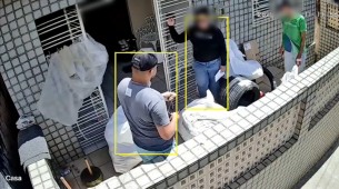 Câmera de segurança que flagrou o momento do crime