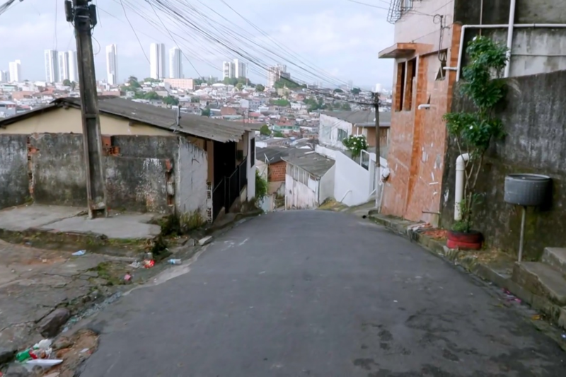 Local do crime, no Alto do Cruzeiro