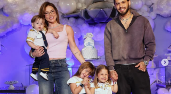 Zé Felipe e Virgínia Fonseca se reencontram em festa do filho e fãs apontam climão; veja o vídeo