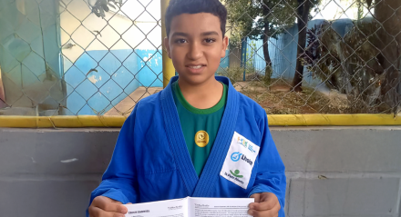 O estudante encontrou no judô e na literatura ferramentas para disciplina, superação e esperança.