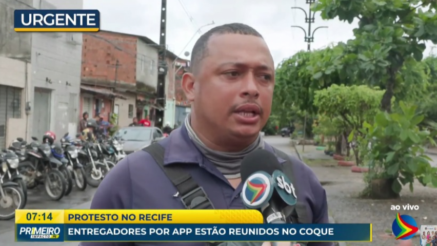 Trabalhadores por aplicativo confirmam protesto no Recife