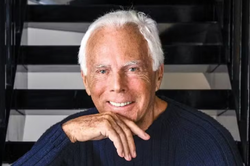 Imagem do estilista Giorgio Armani