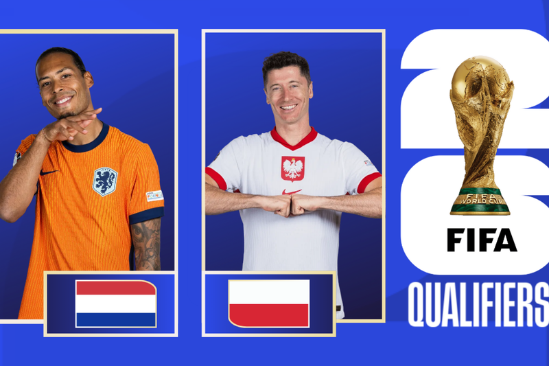 Holanda x Polônia, pelas Eliminatórias da Copa do Mundo 2026