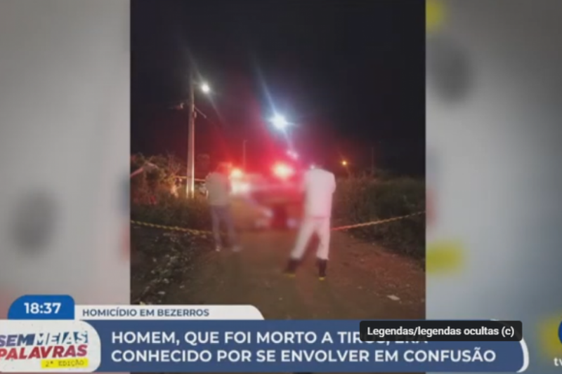 Imagem de investigação de crime de homicídio em Bezerros