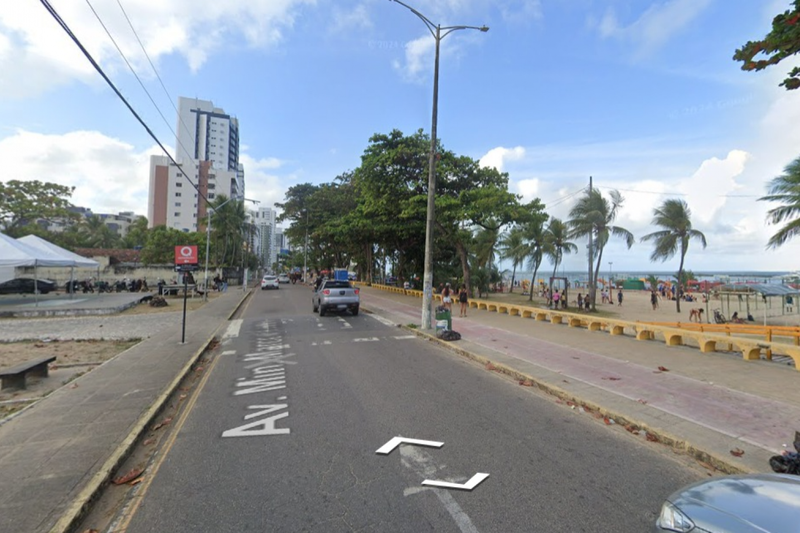 Trecho da Avenida Ministro Marcos Freire, nas proximidades da Praça Duque de Caxias