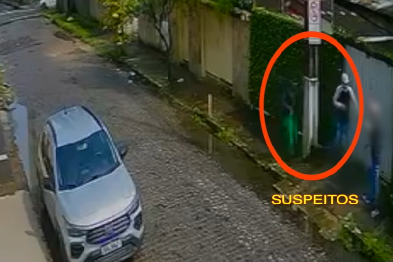 Imagens de câmera de segurança que flagrou a ação