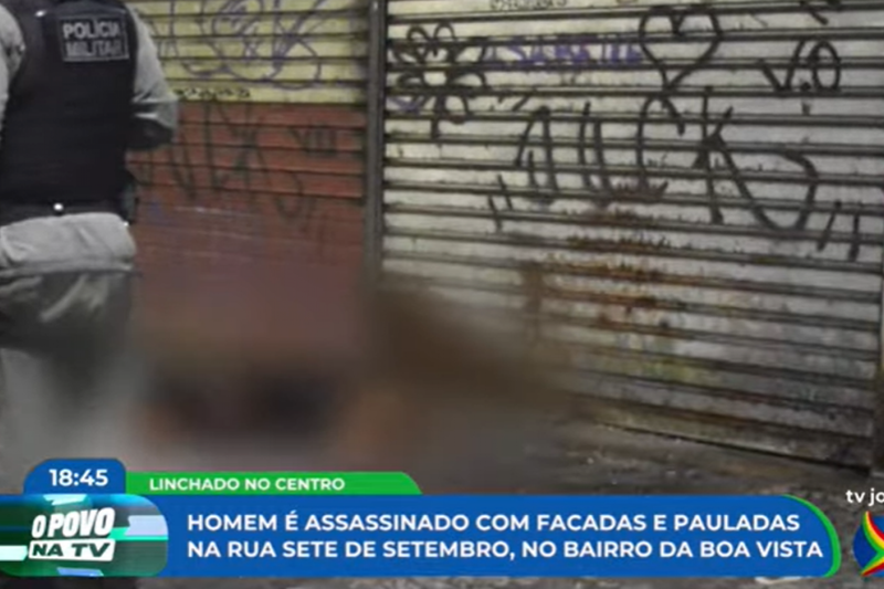 Imagem de homicídio no Centro do Recife