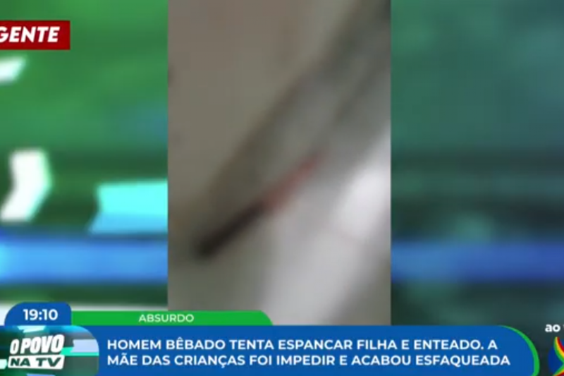 Imagem de faca utilizada no crime de tentativa de feminicídio
