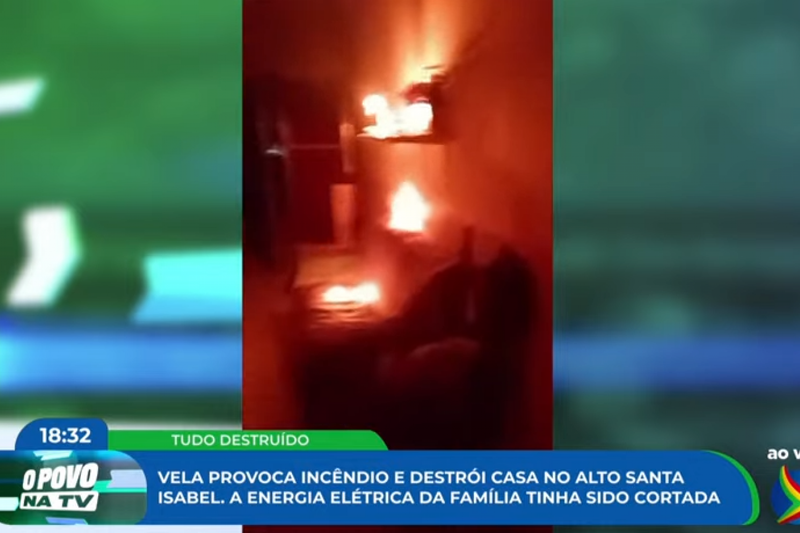 Imagem de incêndio no Alto Santa Isabel