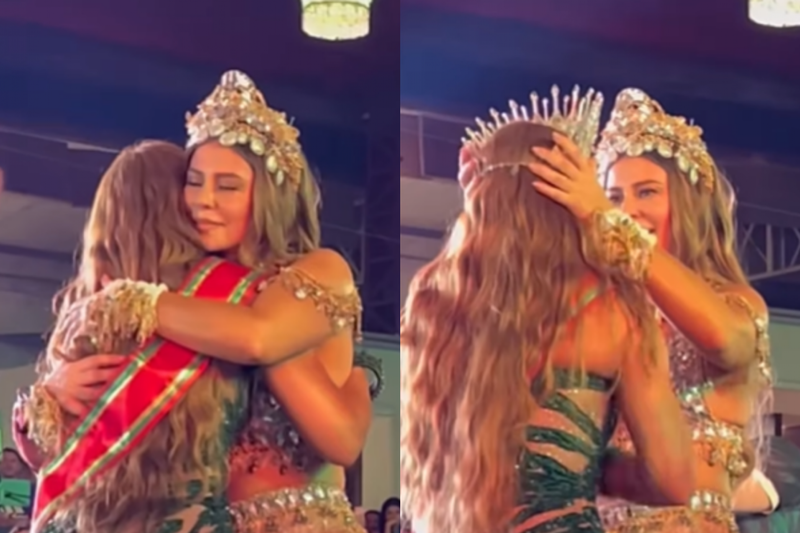 Imagem de Paolla Oliveira e Virginia Fonseca na Grande Rio