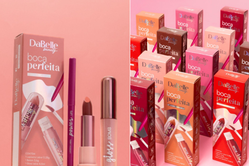 Lip Combo "Boca Perfeita", de DaBelle Beauty