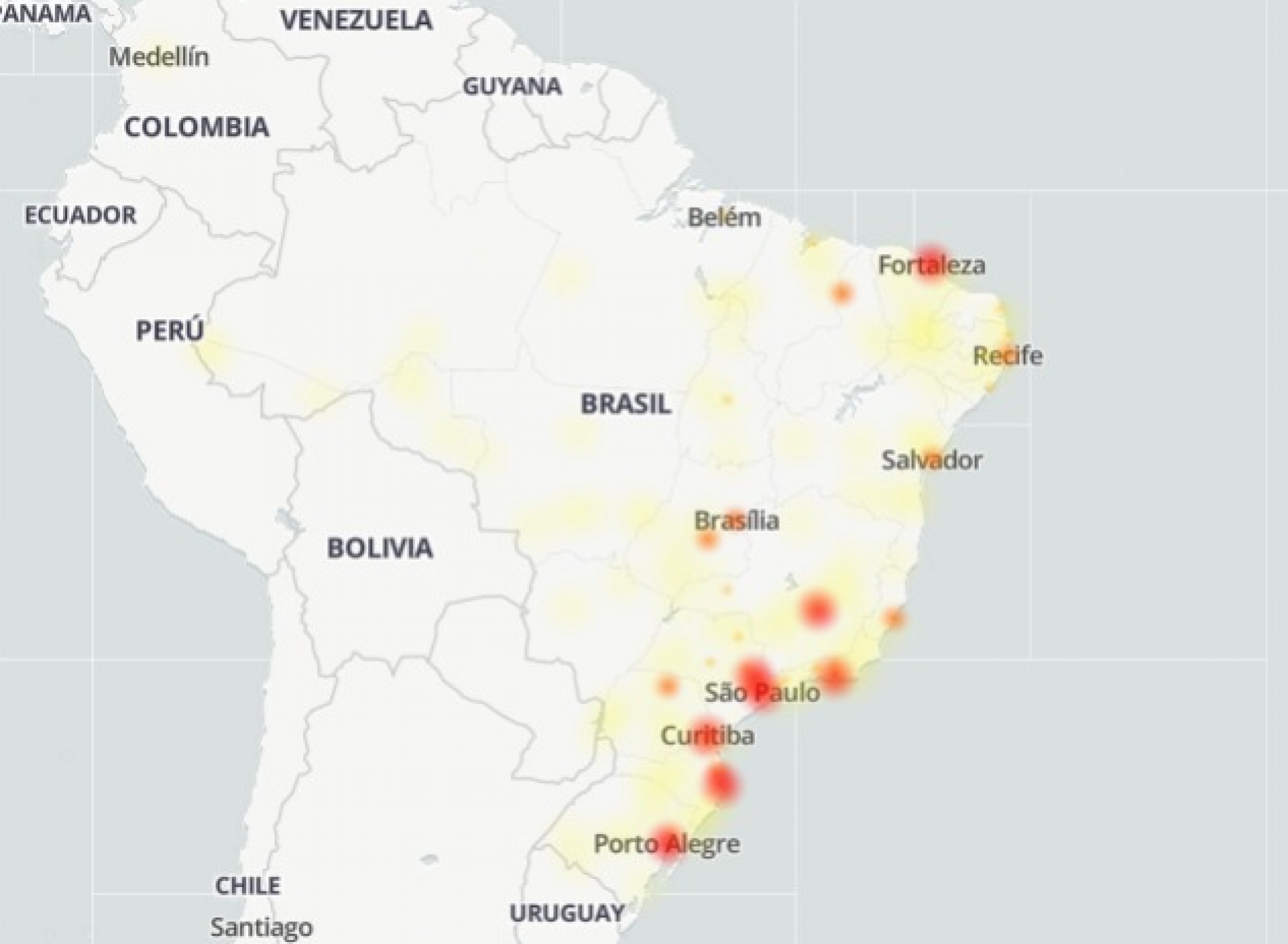 Reprodução/Downdetector