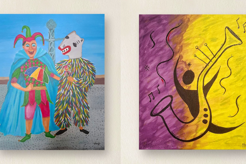 Exposição "Ritmagens Cromáticas de frevo e jazz"