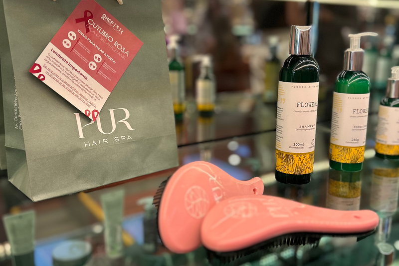 Imagem do evento de parceria entre o PUR Hair Spa e a Josefinna