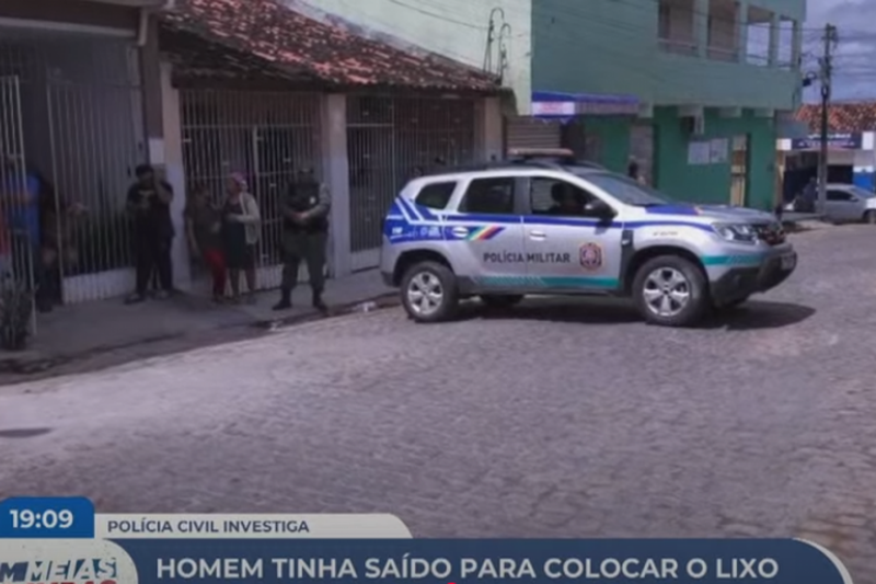 Imagem de fachada de casa onde aconteceu homicídio em Cupira