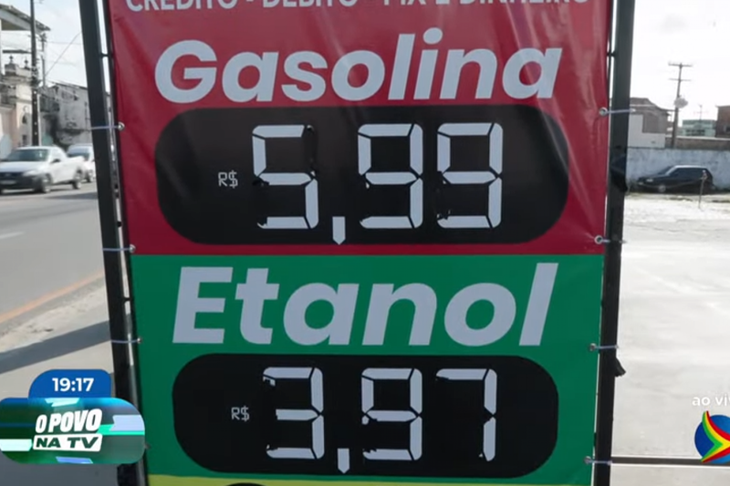 Imagem de vaores de combustíveis no Recife