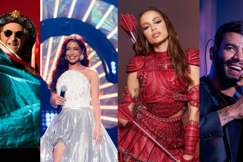 Imagem de Alceu Valença, Priscila Senna, Anitta e Gusttavo Lima, atrações confirmada na Virada Recife 2026